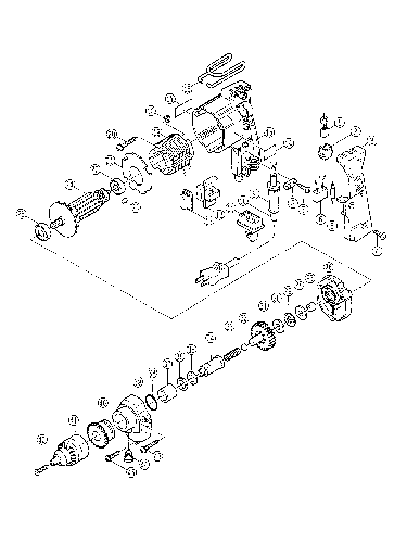 Vue éclatée Ryobi D1015A D1015A#01
