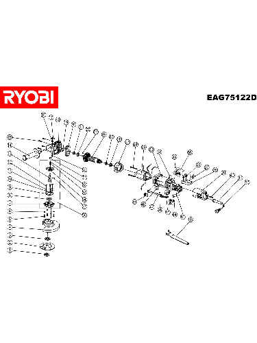 Vue éclatée Ryobi EAG75122D EAG75122D#1#01