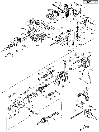 Vue éclatée Ryobi EH2595R EH2595R#01