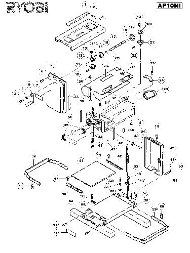 Vue éclatée Ryobi AP10NI AP10NI#01