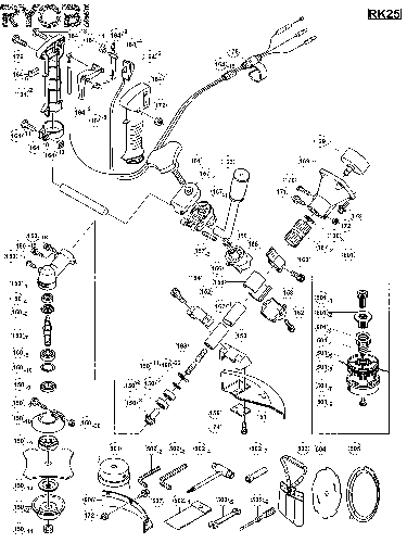 Vue éclatée Ryobi RK25 RK25#01