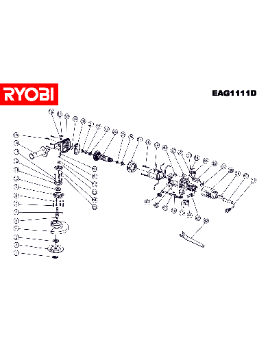 Vue éclatée Ryobi EAG1111D EAG1111D#1#01