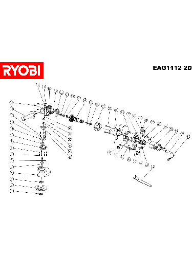 Vue éclatée Ryobi EAG11122D EAG11122D#1#01