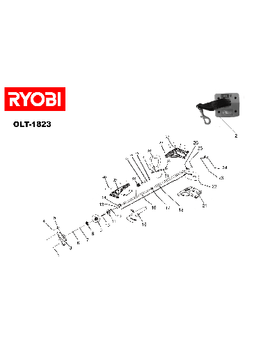Vue éclatée Ryobi OLT1823 OLT1823#1#01