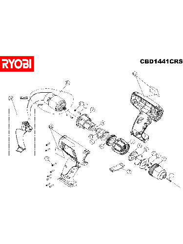 Vue éclatée Ryobi CBD1441CRS CBD1441CRS#1#01