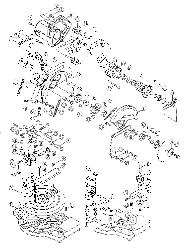 Vue éclatée Ryobi TS221 TS221#01