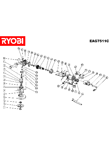 Vue éclatée Ryobi EAG7511C EAG7511C#1#01