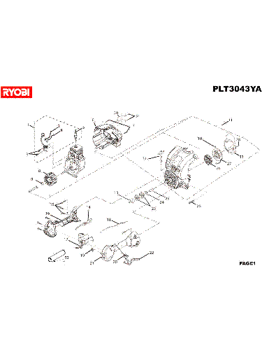 Vue éclatée Ryobi PLT3043YA PLT3043YA#1#01