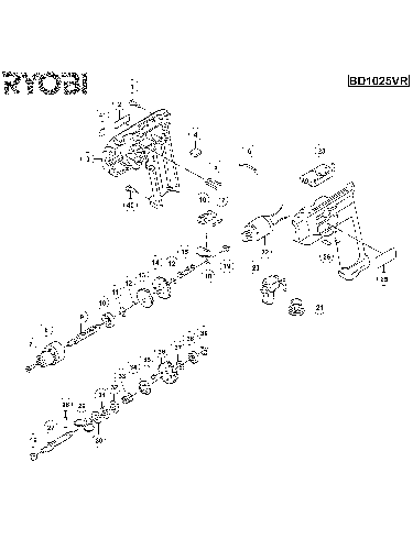 Vue éclatée Ryobi BD1025VR BD1025VR#01