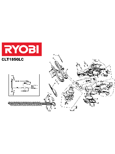 Vue éclatée Ryobi CHT1850LC CHT1850LC#1#01