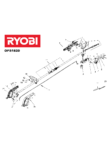 Vue éclatée Ryobi OPS1820 OPS1820#1#01