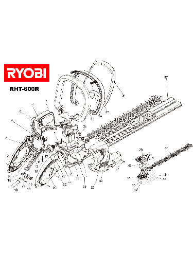 Vue éclatée Ryobi RHT600R RHT600R#1#01