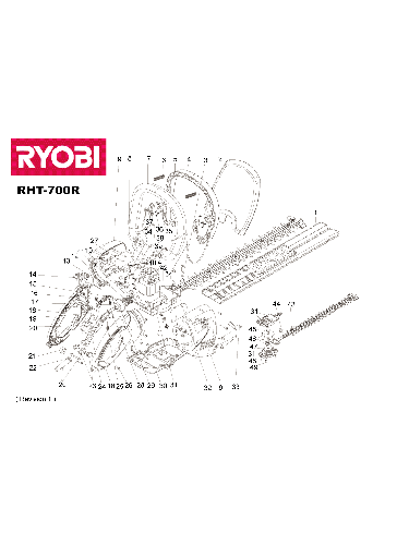 Vue éclatée Ryobi RHT700R RHT700R#2#01