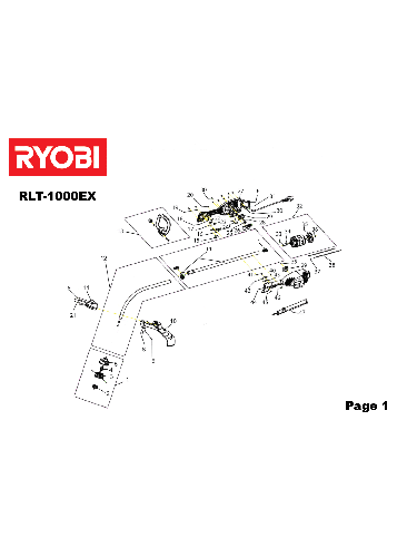 Vue éclatée Ryobi RLT1000EX RLT1000EX#2#01