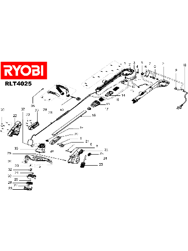 Vue éclatée Ryobi RLT4025 RLT4025#1#01