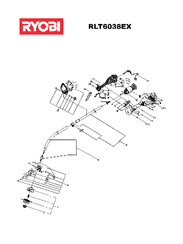 Vue éclatée Ryobi RLT6038EX RLT6038EX#1#01