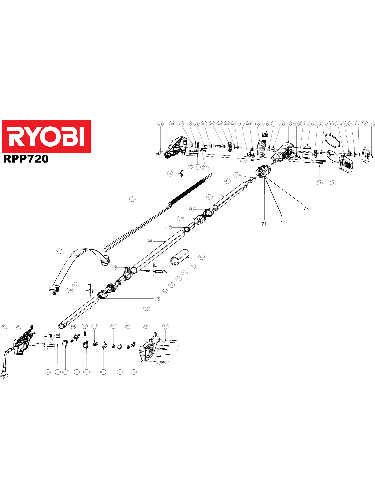 Vue éclatée Ryobi RPP720 RPP720#1#01
