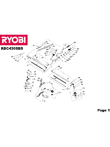 Vue éclatée Ryobi RBC430SBS RBC430SBS#1#01
