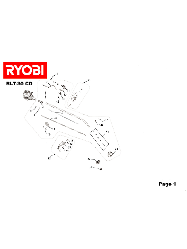 Vue éclatée Ryobi RLT30CD RLT30CD#1#01