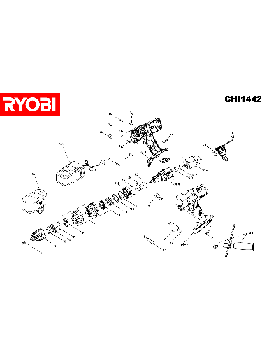 Vue éclatée Ryobi CHI1442 CHI1442#1#01