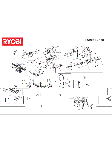 Vue éclatée Ryobi EMS2025SCL EMS2025SCL#1#01
