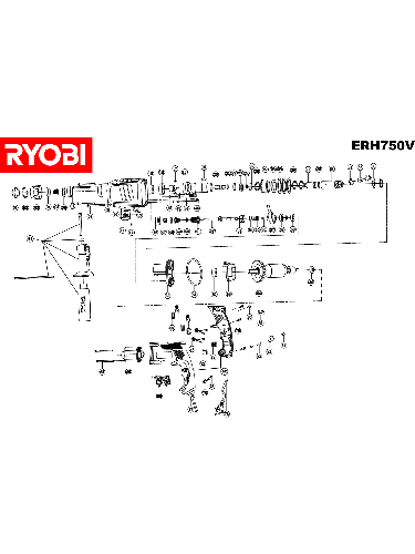 Vue éclatée Ryobi ERH750V ERH750V#1#01