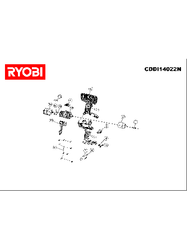 Vue éclatée Ryobi CDDI14022N CDDI14022N#1#01