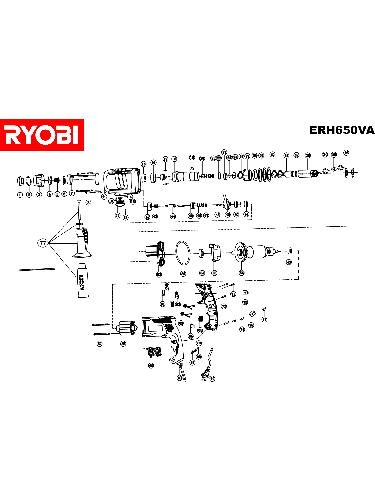 Vue éclatée Ryobi ERH650VA ERH650VA#1#01