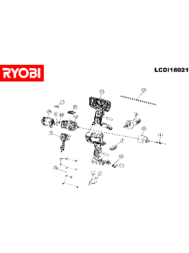 Vue éclatée Ryobi LCDI18021 LCDI18021#1#01