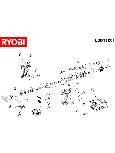 Vue éclatée Ryobi LSDT1201 4000444021#01