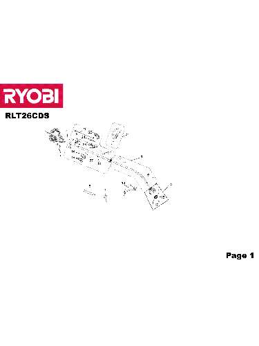 Vue éclatée Ryobi RLT26CDS RLT26CDS#1#01