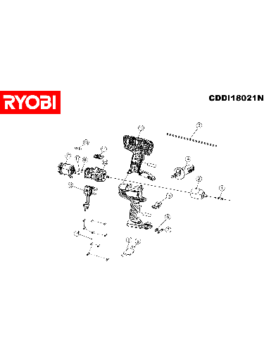 Vue éclatée Ryobi CDDI18021N CDDI18021N#1#01