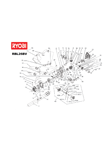 Vue éclatée Ryobi RBL26BV RBL26BV#1#01