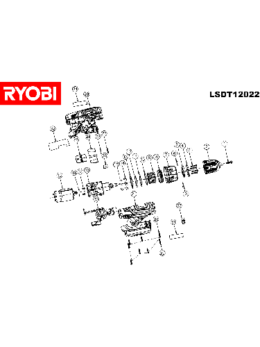 Vue éclatée Ryobi LSDT12022 5133000654#1#01