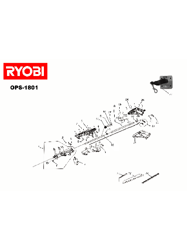 Vue éclatée Ryobi OPS1801 OPS1801#1#01