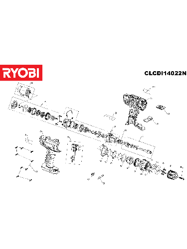 Vue éclatée Ryobi CLCDI14022N 5133000802#1#01