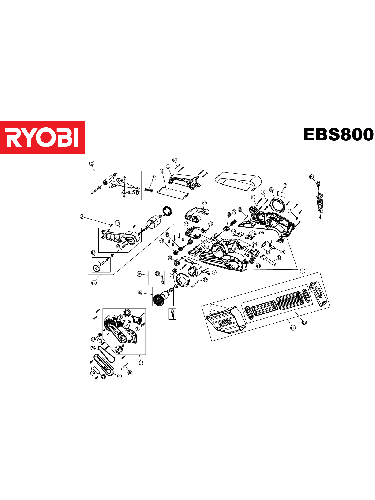 Vue éclatée Ryobi EBS800 4000444134#01