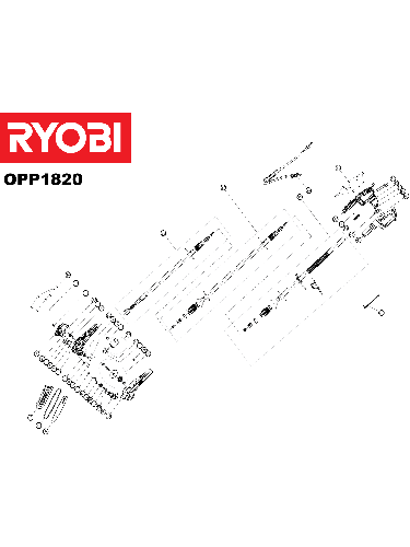Vue éclatée Ryobi OPP1820 4000444648#01