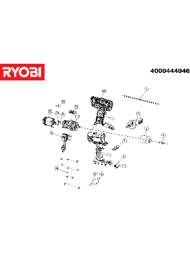 Vue éclatée Ryobi R18PDLL26S 4000444046#01