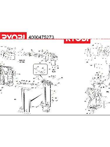 Vue éclatée Ryobi R18N18G-0 4000475273#01
