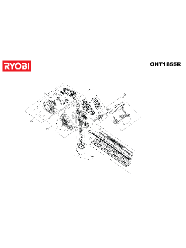 Vue éclatée Ryobi OHT1855R 4000444190#01