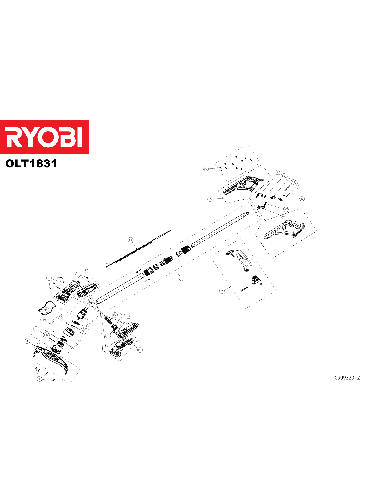Vue éclatée Ryobi OLT1831S 4000444184#01