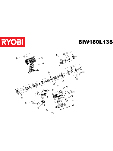 Vue éclatée Ryobi BIW180L13S 4000444040#01