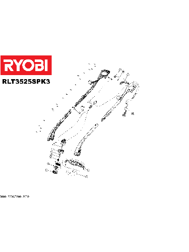 Vue éclatée Ryobi RLT3525SPK3 099913009#01