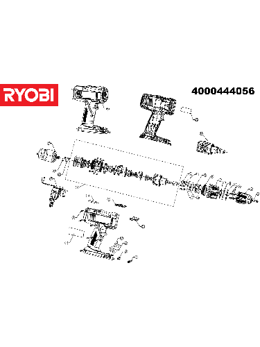 Vue éclatée Ryobi R18DDPL13S 4000444056#01