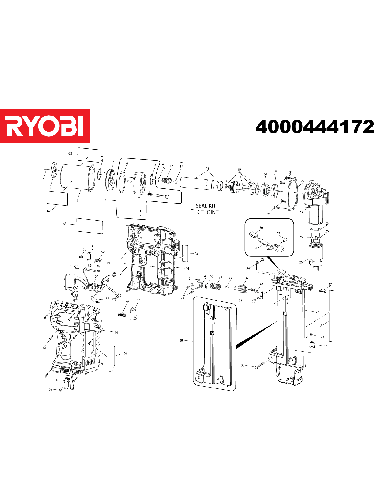Vue éclatée Ryobi R18N18G-L15S 4000444172#01