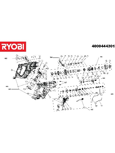Vue éclatée Ryobi R18SDS-L25S 4000444301#01