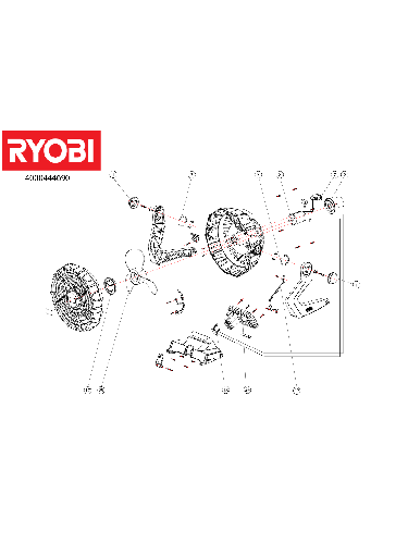 Vue éclatée Ryobi R18F-0 4000444690#01