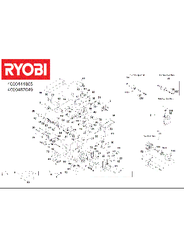 Vue éclatée Ryobi RBDS4601G 4000462049#01