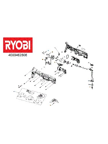 Vue éclatée Ryobi R18CK5A-242S 4000462808#01